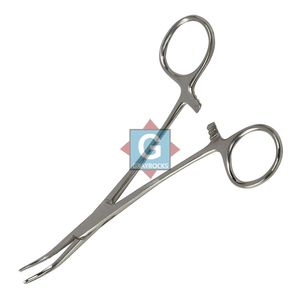 Pinces à forceps courbées Kelly en acier inoxydable de haute qualité, couleur gris roche - Product Image 2