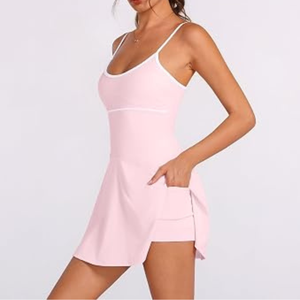 Vêtements de sport pour femmes, uniforme de tennis ajusté de qualité supérieure, respirant, 100% polyester, sans manches, vente en gros - Product Image 6