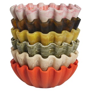 ชามและจานเรซินออกแบบใหม่ที่ทันสมัยมีสีและขนาดที่เป็นมิตรกับสิ่งแวดล้อมสร้างขึ้นจากเรซิ่นเรซิ่นปลอดสารพิษ - Product Image 5