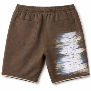 OEM Service Wholesale Distress Custom Design <b>Men</b> Cotton <b>Shorts</b> New Arrival Private Label <b>Men</b> <b>Brown</b> <b>Shorts</b> - Product Image 3
