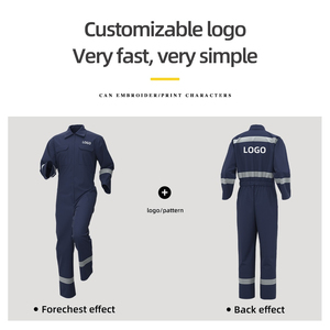 Durable Reflective <b>Overall</b> with Safety Stripes for Factory Manufacturing and Field Workers - Product Image 4