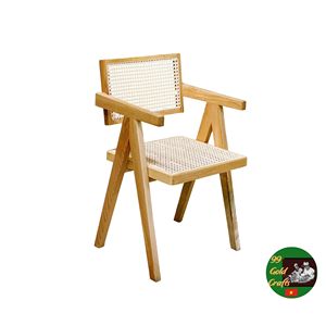Silla de Ratán Tejida Natural, Proveedor de Muebles de Exterior con Estilo Artesanal para Jardín, Patio y Espacios de Hostelería - Product Image 3