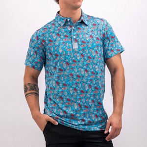 Chemise polo pour homme grande taille, col rond, t-shirt polo en coton 100%, logo personnalisable pour vêtements pour homme - Product Image 6