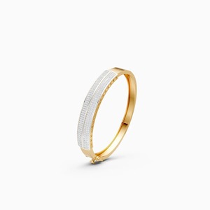 A Modern 2.52 Ct Lab Grown Diamond Mens Bracelet In 9K Yellow White And Rose <b>Gold</b> - Product Image 3