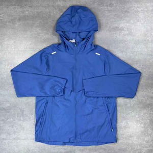 Veste de sport unisexe à capuche avec blocs de couleur, fermeture éclair, poches latérales, en polyester léger, idéale pour l'automne - Product Image 6