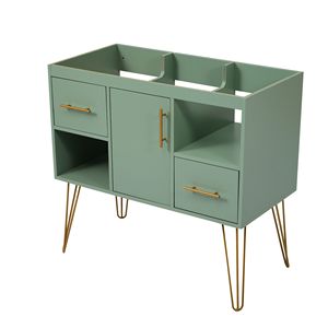 Mobile Bagno Moderno da 36 Pollici Senza Lavabo, con 2 Cassetti e 2 Scomparti, Armadietto Contenitore - Product Image 2
