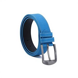 Ceinture pour homme en cuir de buffle véritable, qualité supérieure du meilleur fabricant, imperméable, écologique, longueur personnalisée, boucle carrée en acier, pour soirée - Product Image 3
