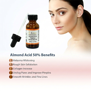 Almond Acid 50% Herbal Skin Whitening Anti-Aging Anti-Wrinkle Pore Shrinking Exfoliator for <b>Face</b> Body Hand Renewal Peeling <b>Serum</b> - Product Image 5