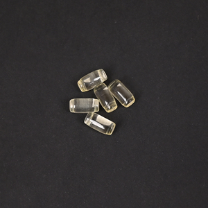 Pierre précieuse de qualité supérieure, citron hydro-givré créé en laboratoire, forme balle 8x4mm, 1.10 carats, pour bijoux - Product Image 3