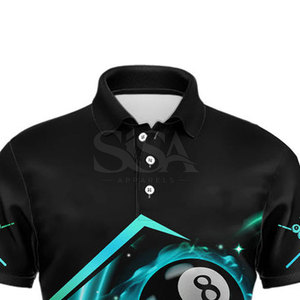 Camiseta Deportiva de Billar Duradera, Talla Grande, Manga Corta, Secado Rápido, Transpirable, para Equipo de Snooker, Producción al por Mayor - Product Image 5