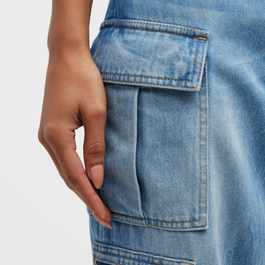 Jean baggy pour femme, coupe décontractée, taille haute, pantalon ample en denim, style streetwear décontracté, mode féminine, longueur intégrale, vente en gros - Product Image 5
