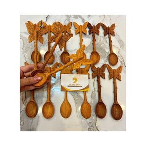 Cuchara de madera grabada con diseño creativo en venta, cuchara de madera de mango largo con múltiples formas de animales, encantadora cuchara de mesa. - Product Image 3