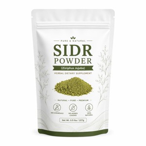 Poudre de feuilles de Sidr 100% naturelle, fraîchement sélectionnée, de qualité cosmétique, à base de plantes, favorise la croissance et la force des cheveux - Product Image 1