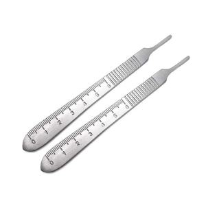 Manche de scalpel chirurgical en acier inoxydable de haute qualité n° 3 / n° 4, porte-lame d'instrument dentaire gradué avec échelle - Product Image 5