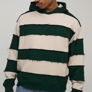 Sweat à capuche zippé personnalisé avec broderie, style français, en tissu épais, effet vieilli, délavé à l'acide, impression en relief, double fermeture éclair, effet soleil émaillé - Product Image 2