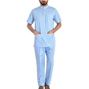 Wholesale Doctor and Nurses <b>Scrub</b> Sets Men V-Neck Medical <b>Scrubs</b> Medical <b>Uniform</b> With Pockets - Product Image 4