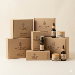 Sustainable Kraft Paper <b>Boxes</b> with UV Printing for Cosmetic Skincare and Gift Packaging OEM ODM - Product Image 1