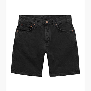 Shorts de Mezclilla Azul Claro de Alta Calidad OEM para Mujer, Corte Recto, Cintura Media, Lavado a la Piedra, Algodón, Estilo Casual de Verano con Colores Sólidos - Product Image 4