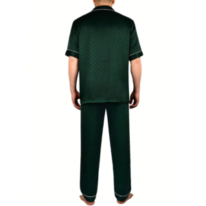 ชุดนอนใยไผ่ระบายอากาศได้ดีสำหรับผู้ชาย ขายส่ง ขนาดและสีตามสั่ง พร้อมพิมพ์โลโก้ OEM มีไซส์พลัสไซส์ให้เลือก - Product Image 3