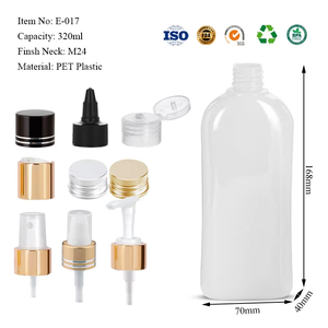 Botella Plana de Plástico PET Vacía de 4oz, 10oz, 16oz, 25oz, 33oz con Pulverizador, Serigrafía, para Cuidado de la Piel, Champú, Acondicionador, Envase Personalizado - Product Image 4