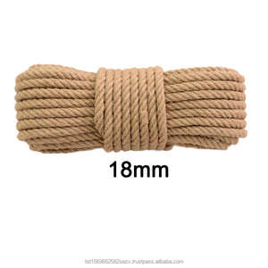 Corde en jute torsadée 100 % naturelle, écologique, durable, biodégradable, 18 mm, 3/4 brins, haute résistance, flexible, haute qualité, exportateur - Product Image 3