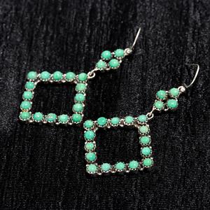 Latest Design Natural Turquoise Gemstone <b>Silver</b> Plated Drop 925 Sterling <b>Silver</b> <b>Wedding</b> Jewelry Wholesale At Best Price - Product Image 3