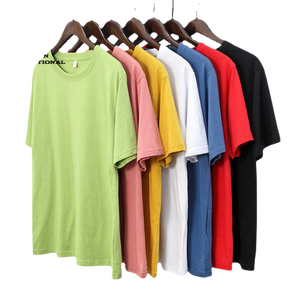 Men's <b>Plain</b> Cotton T-Shirt Short Sleeve O-Neck Regular Fit Casual <b>White</b> Black Solid Color Knitted Jersey Fabric - Product Image 1