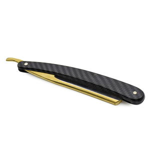 Professional <b>Single</b> <b>Blade</b> <b>Razor</b> Stainless Steel <b>Blade</b> Carbon Fiber Handle Reusable Personal Grooming Tool Personal Care Tool - Product Image 6
