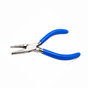 MANAN INSTRUMENTS Alicates de Precisión de Acero Inoxidable para Joyería, Mango Redondo Azul, 100g, para Fabricación de Collares y Bricolaje - Product Image 3