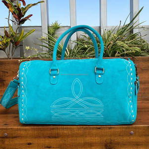 Sac de voyage en cuir suédé pour femmes, sac de voyage de grande capacité en cuir véritable de haute qualité pour hommes - Product Image 2