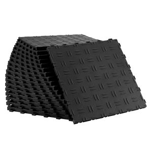 Confezione da 50 Piastrelle Incastrabili 12 X 12 X 0,53 Pollici per Pavimento del Garage, Antiscivolo con Texture su Entrambi i Lati, in PP per Miglioramento Pavimento Garage - Product Image 1