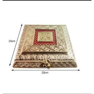 Royal Gold Embossed Wood Jewelry <b>Keepsake</b> <b>Box</b> - Product Image 2