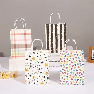 Colorful Art Paper Gift <b>Bags</b> With Twisted Handles Recyclable Standard Flat <b>Bags</b> For Business Shopping - Product Image 3