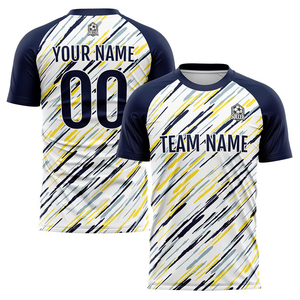 เสื้อฟุตบอลแบบซับลิเมชั่นสั่งทำพิเศษ คอวี แขนสั้น พิมพ์ลาย ระบายเหงื่อได้ดี สำหรับผู้ใหญ่ทุกเพศ เหมาะสำหรับทีม - Product Image 4
