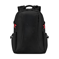 Sac à dos pour ordinateur portable, pour l'école et le travail, imperméable, avec port USB, doublure en polyester, logo et poches personnalisables