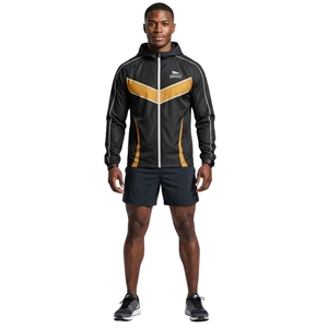 Chaqueta Deportiva de Fútbol Personalizada OEM con Cierre, Cuello Alto, Logotipo Bordado, para Hombre, de Poliéster, para Entrenamiento - Product Image 1