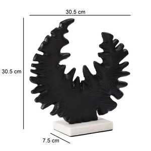 Modern Abstract Aluminum Sculpture <b>Figure</b> Artistic Handmade Eco-Friendly Jaffs Exports Tabletop Decor for Living Room 30.5cm - Product Image 2