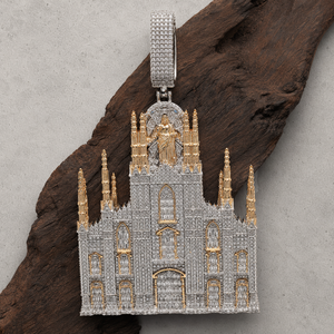 Colgante Hip Hop Iced Out con diseño de Jesús, acabado en plata 925, moissanita VVS, micro pavé de diamantes estilo catedral para hombre - Product Image 1