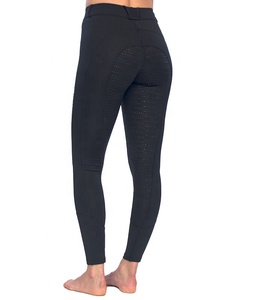 Pantalones de montar de nailon ajustados para mujer, pantalón de silicona con asiento completo, ropa ecuestre, Horsekraft, ligero y transpirable - Product Image 4