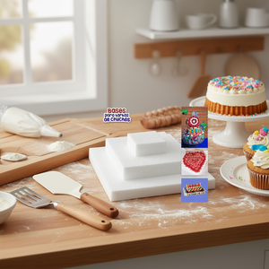 Base per Torta a Tre Livelli Quadrata in Misure 10, 20, 30cm, Accessori per Decorazione Torte 3U - Product Image 2