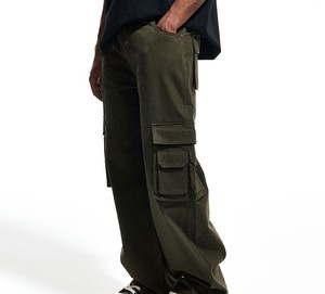 Wholesale Twill <b>Cargo</b> Cotton Twill <b>Cargo</b> Pants Private Label Manufacturing Low MOQ Service - Product Image 2