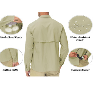 เสื้อเดินป่าผู้ชายรุ่นยอดนิยม ขนาดสั่งทำได้ แห้งเร็ว น้ำหนักเบา ดีไซน์โดดเด่น - Product Image 2