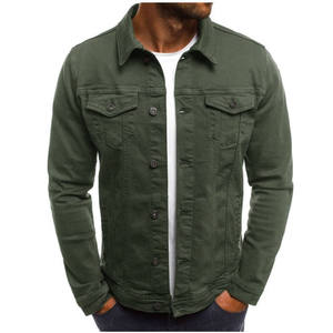 Vornex Industry Colored Denim Jacket Cotton Fashion Trucker <b>Coat</b> Button Front Casual Streetwear Custom Oem Factory Wholesale - Product Image 4