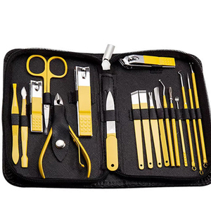 High Quality 16pcs Stainless Steel 5 in 1 <b>Nail</b> Clippers Manicure & Pedicure Set Travel <b>Case</b> <b>Nail</b> Care Kit Child Use - Product Image 6