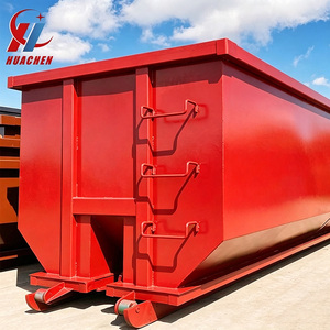 Venta Directa de Fábrica: Contenedor Apilable de Acero al Carbono Rojo para Chatarra Metálica con Escalera, para Gestión de Residuos - Product Image 4