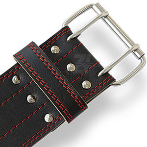 Cinturón de levantamiento de pesas ajustable de cuero para hombre, cinturón de soporte lumbar con logotipo personalizado para entrenamiento de fuerza y fitness. - Product Image 5