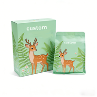 Cajas de Papel Artístico Reciclado a Medida, Resistentes a Olores, para Té de 3.5g, con Bolsas de Mylar, Laminación Brillante/Mate, Recubrimiento UV y Acabado Vanishing