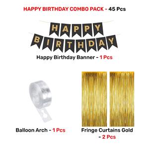 ชุดตกแต่งวันเกิดสีแดง |   ลูกโป่งสีแดงและสีขาว 45 ชิ้น และม่านฟอยล์สีทอง |   ของตกแต่งงานวันเกิดสำหรับเด็กและผู้ใหญ่ - Product Image 2