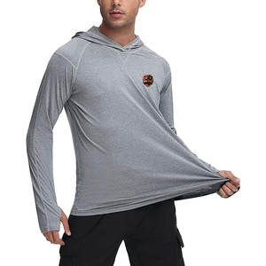 เสื้อฮู้ดออกกำลังกายสำหรับผู้ชาย ผ้าแห้งเร็ว เหมาะสำหรับยกน้ำหนัก วิ่ง เทรนนิ่ง และฟิตเนสประจำวัน - Product Image 3