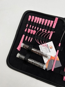 Wholesale Professional Eco-Friendly <b>Pink</b> Microbeads Hair Extension Pliers <b>Kit</b> Set Surgical Grade Stainless Hair Extension <b>Tools</b> - Product Image 4